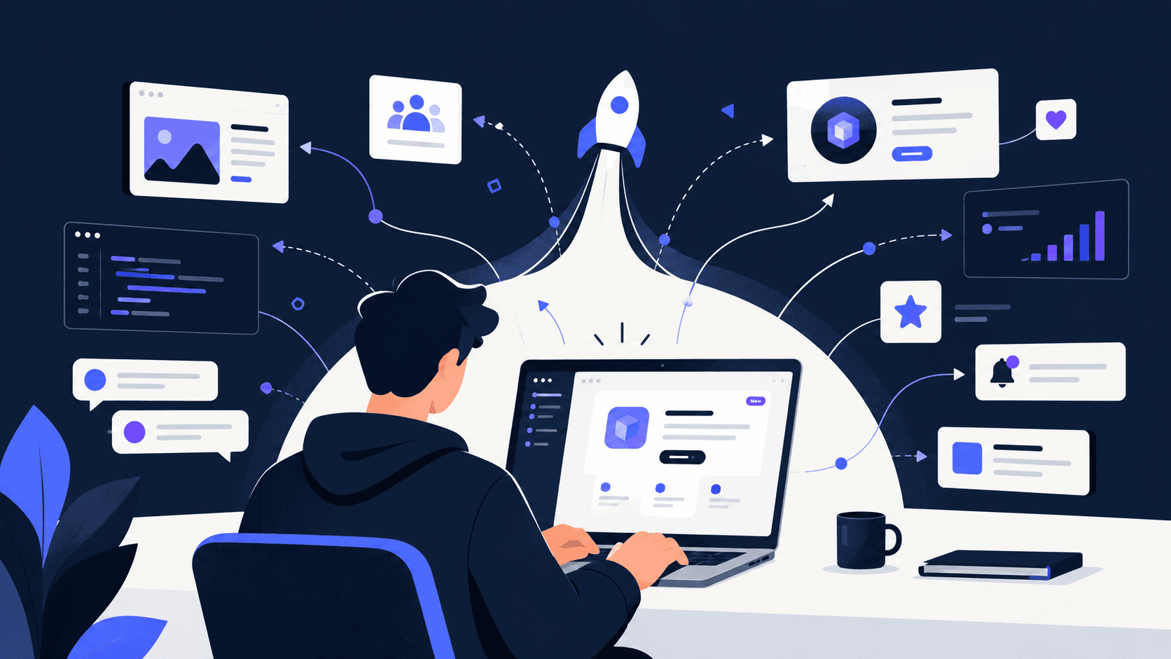 Developer launching a product to communities and discovery platforms